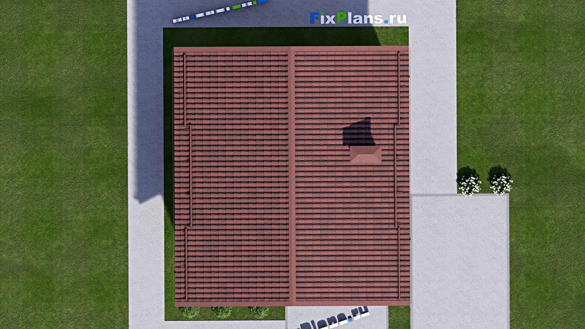 F-13049 - Проект дома с мансардой 9 на 10, площадью 110 м² с балконом и 4 спальнями